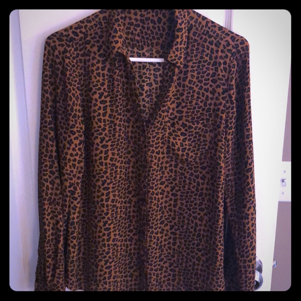 EUC animal print shirt - The Limited - sz M